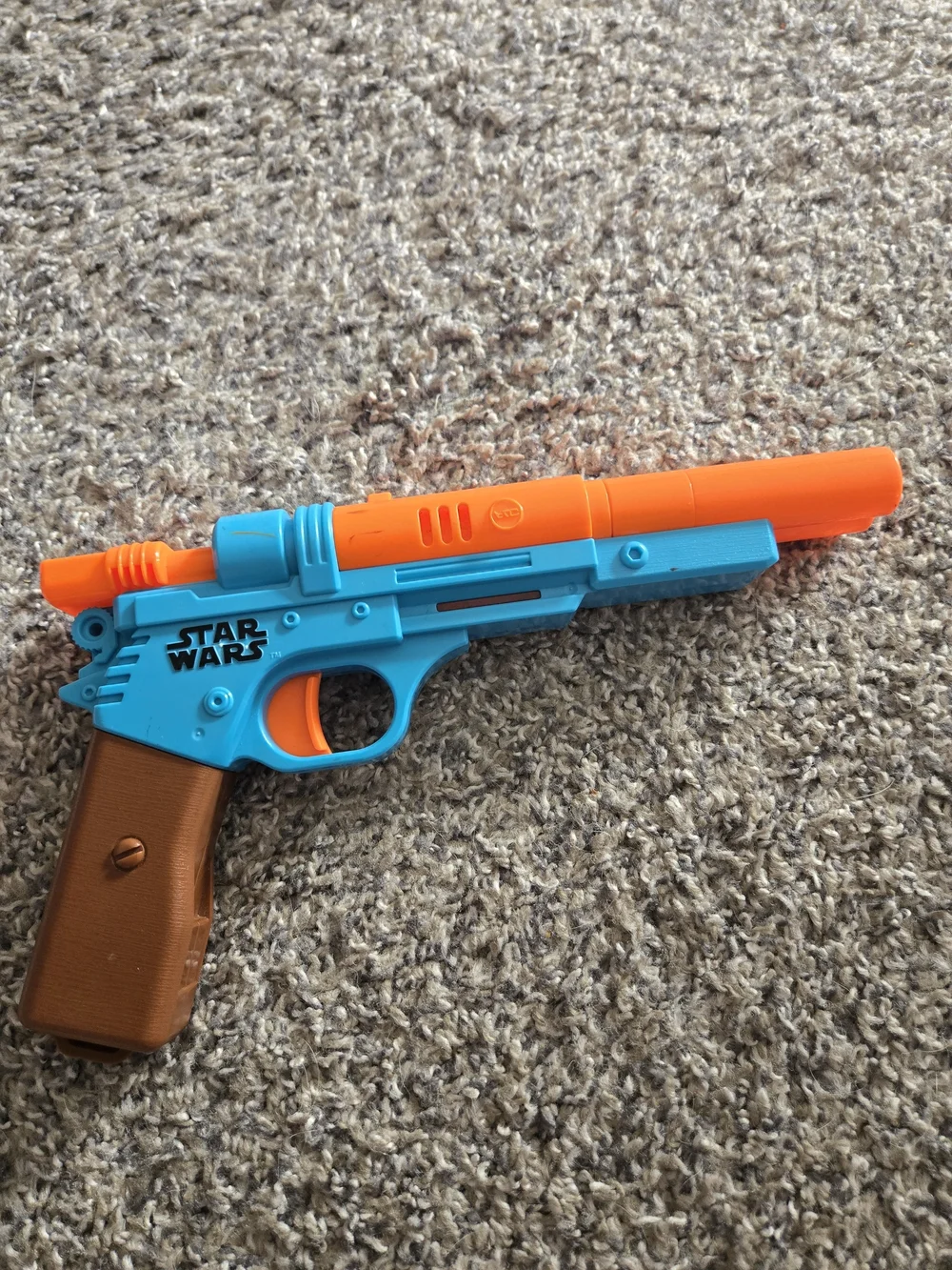 NERF Star Wars The Mandalorian Blaster Galaxy’s Edge Blue Orange Tested Works